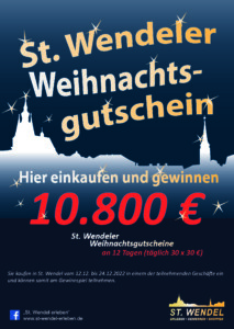 Format A3 Weihnachtsgewinnspiel 2022.